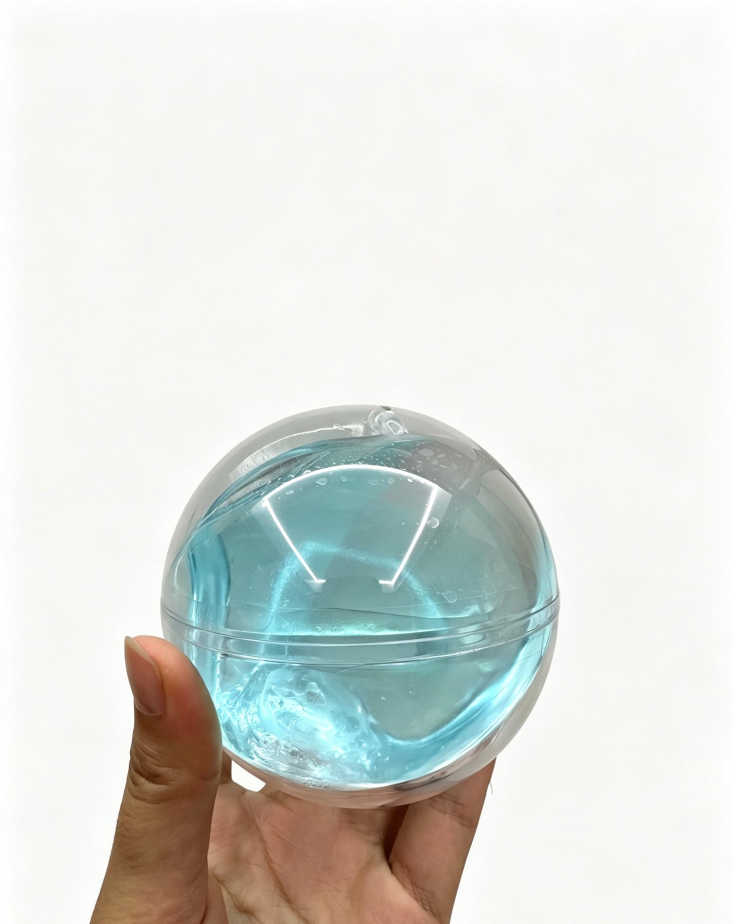 ðValors Apple Squishy Toy, Glass Gloss Semi-Transparent Zero bounce-back Fidget Stress Ball