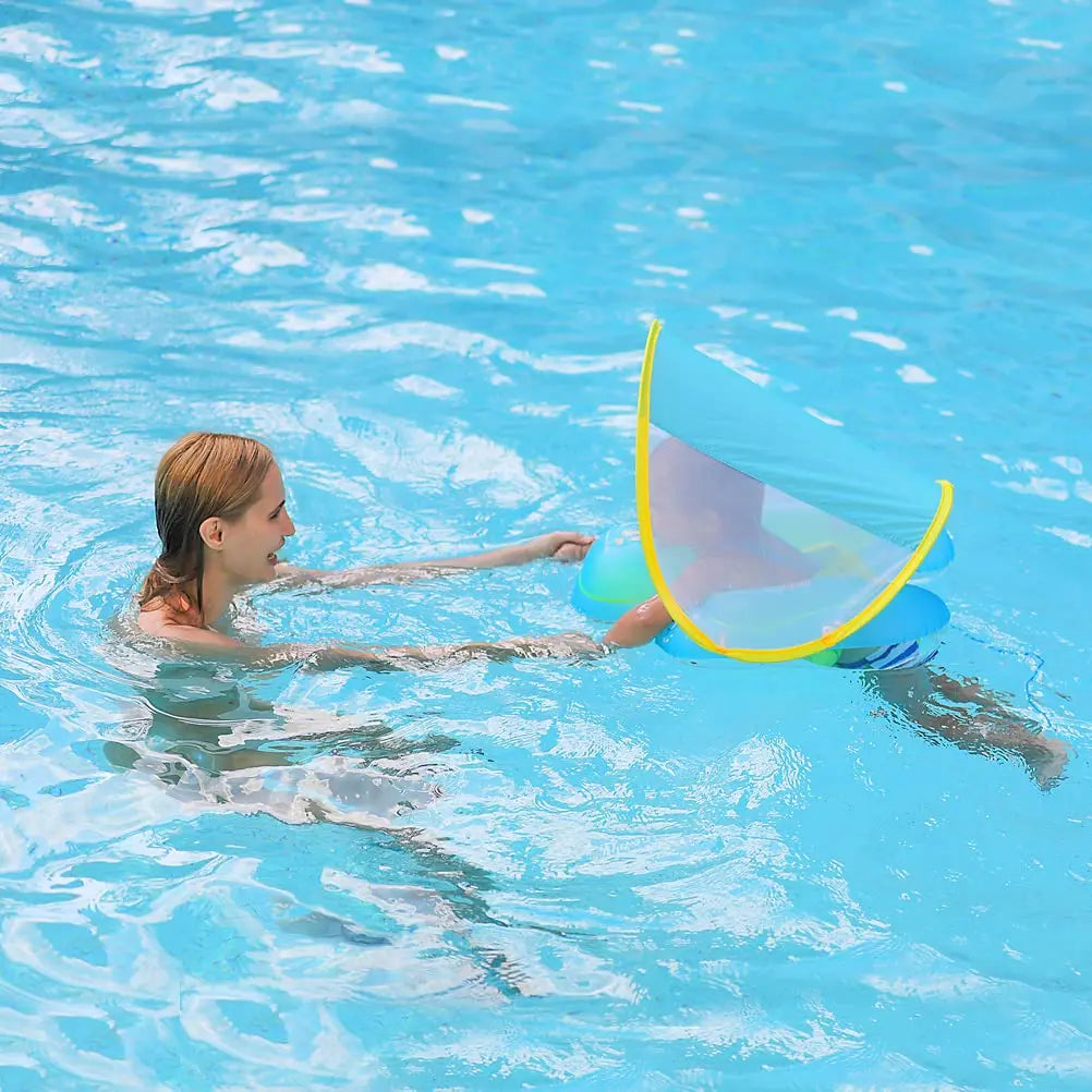 ☀️Inflatable Swim Ring with Canopy— JUST $39.99!✨