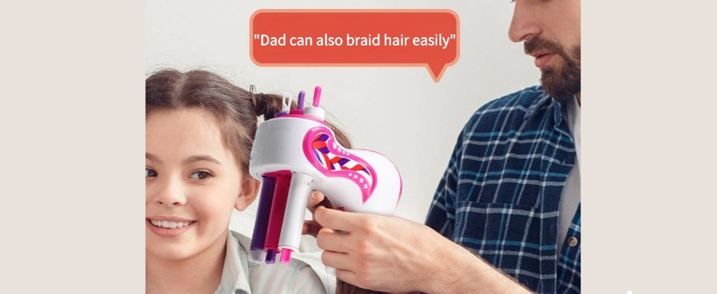 Electric Hair Braider Kit, Automatic Rotating Hair Twisting Machine for Kids DIY Styling Toy