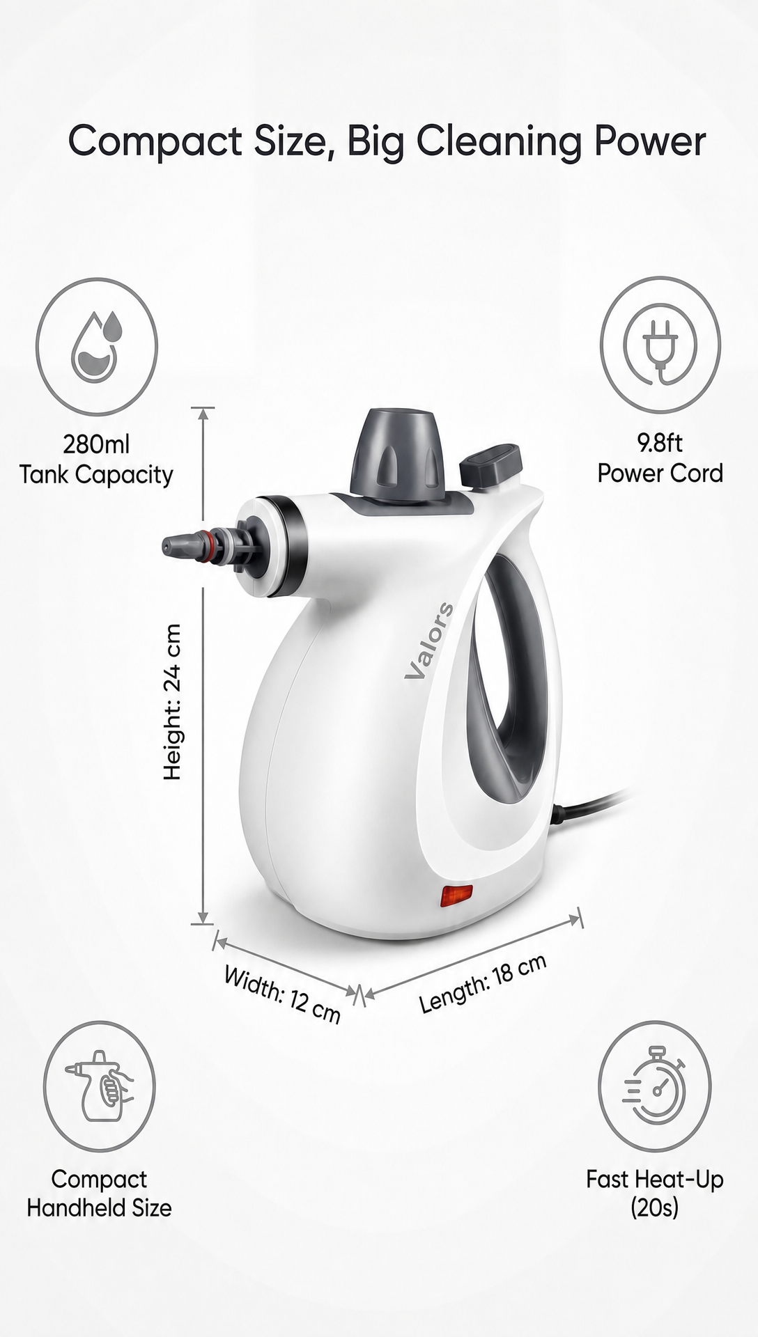 🔥🔥Say Goodbye to Tough Grime with the Effortless Handheld Steam Cleaner.🔥🔥