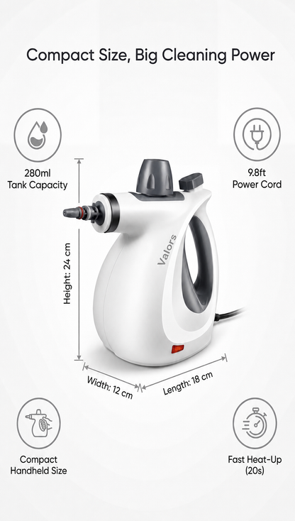 🔥🔥Say Goodbye to Tough Grime with the Effortless Handheld Steam Cleaner.🔥🔥