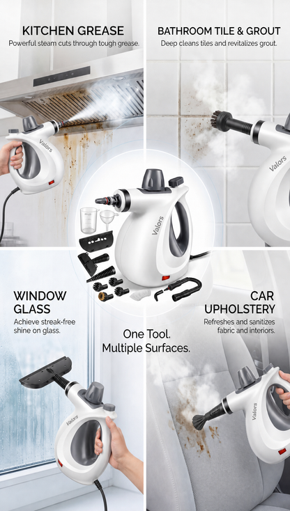 🔥🔥Say Goodbye to Tough Grime with the Effortless Handheld Steam Cleaner.🔥🔥