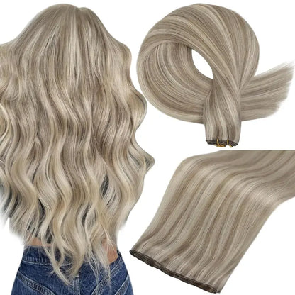Seamless Clip-in Human Hair Extensions
