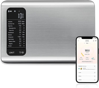 🔥AI Smart Food Scale with App – Calorie & Macro Tracking, 1 g Precision