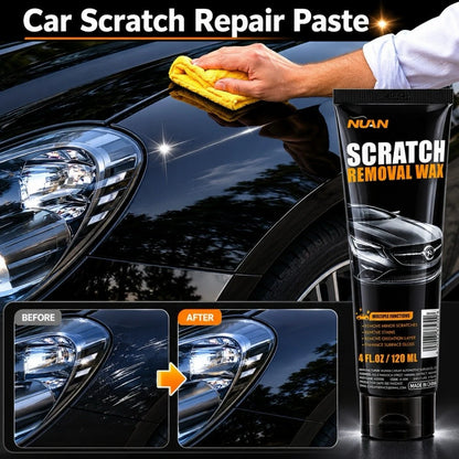 Premium Scratch Repair Wax,  Includes Wipe & Sponge for Vehicles