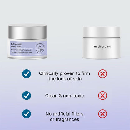 Tighten & Lift Firming Neck Cream, Neck Firming Cream - Best for Tightening Sagging Skin
