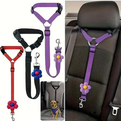 🐶🐾Dog Safety Leash for Vehicles, Pet Car Seatbelt Leash, Dog Vehicle Safety Belt Clip, Gift for Dogs,Universal Harness Straps