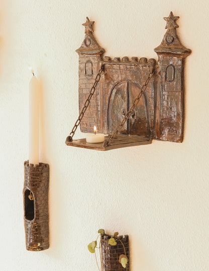 🏰 FINAL SALE: Handcrafted Castle Wall Shelf — JUST $49.99! 🏰