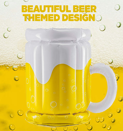🎉 Summer Holiday Special: Inflatable Beer Mug Cooler Pool Float – Only $19.99!