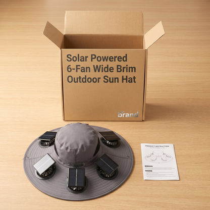 🔥 Dad’s Favorite Summer Hat Is Here❄️ 2026 New 6-Fan Solar Cooling Hat