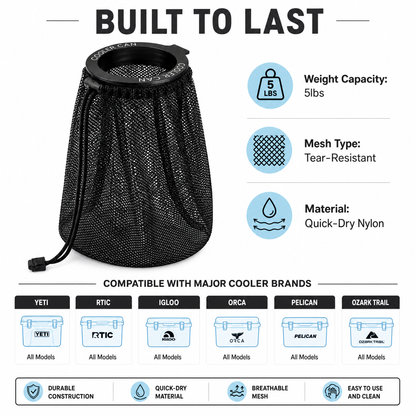 Cooler Can - Outdoor Cooler Trash Can Accessory