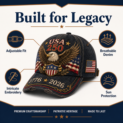 Freedom Eagle 250™ Cap  Celebrating 250 Years of American Freedom (1776–2026)