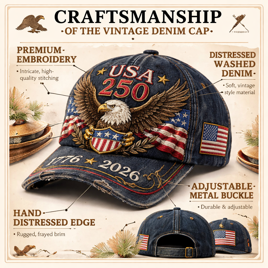 Freedom Eagle 250™ Cap  Celebrating 250 Years of American Freedom (1776–2026)