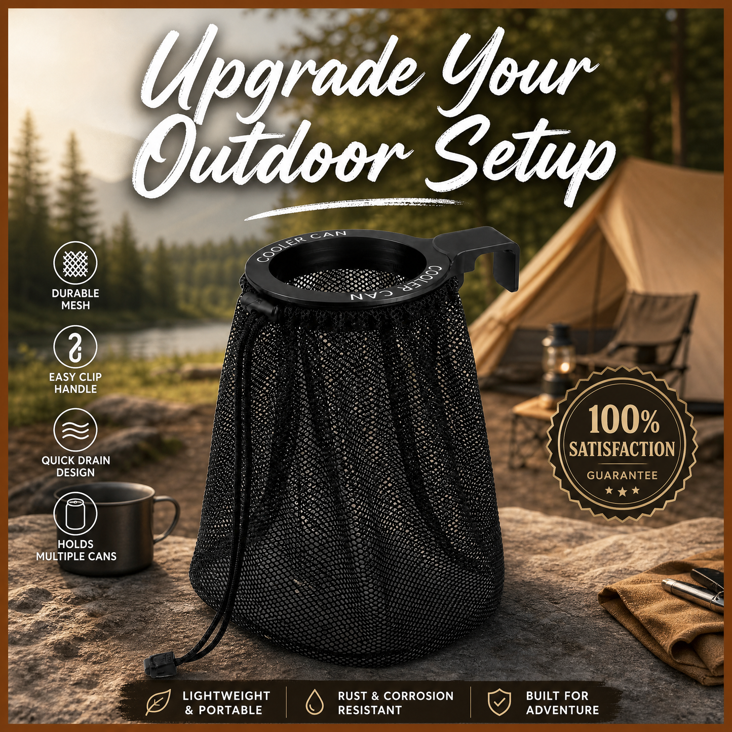 Cooler Can - Outdoor Cooler Trash Can Accessory