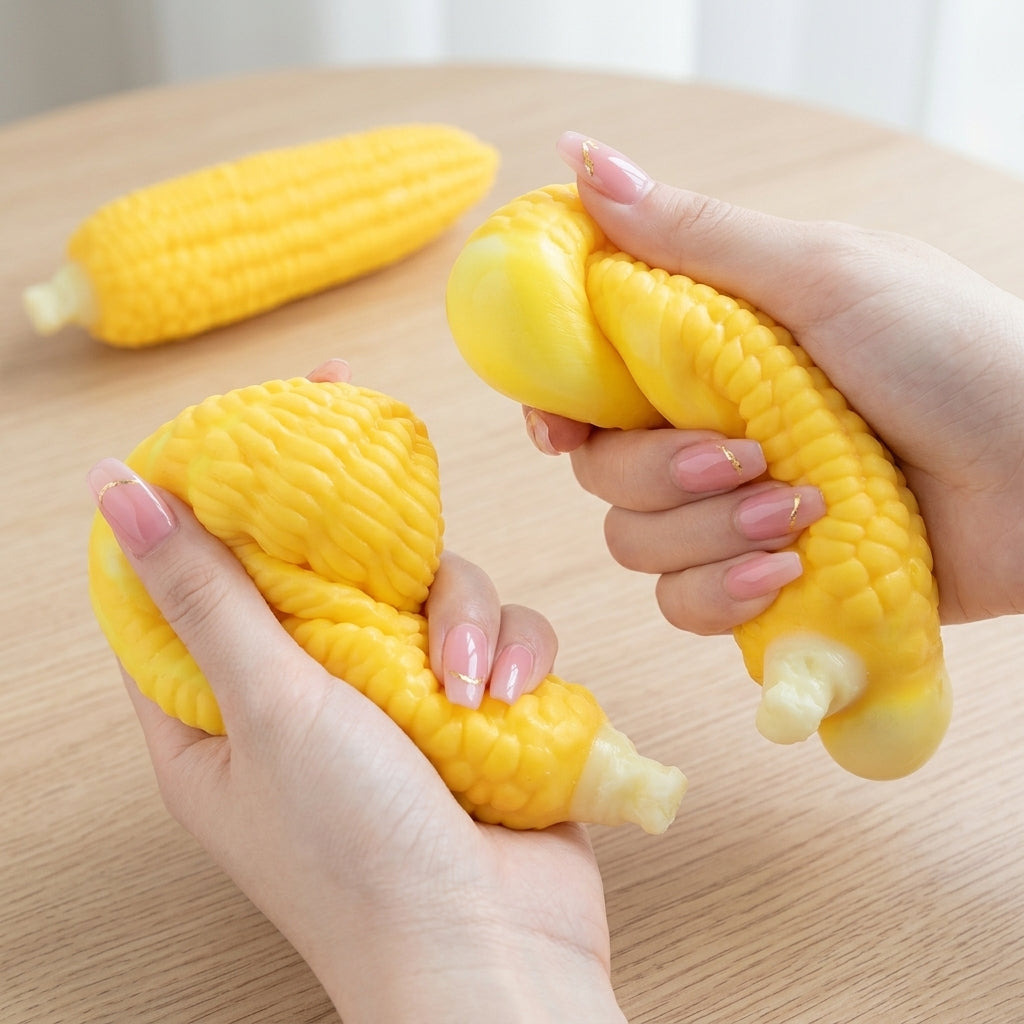 🌽The Original Sweet Corn Splat! - Premium Slow-Rising Stress Relief Squishy Toy