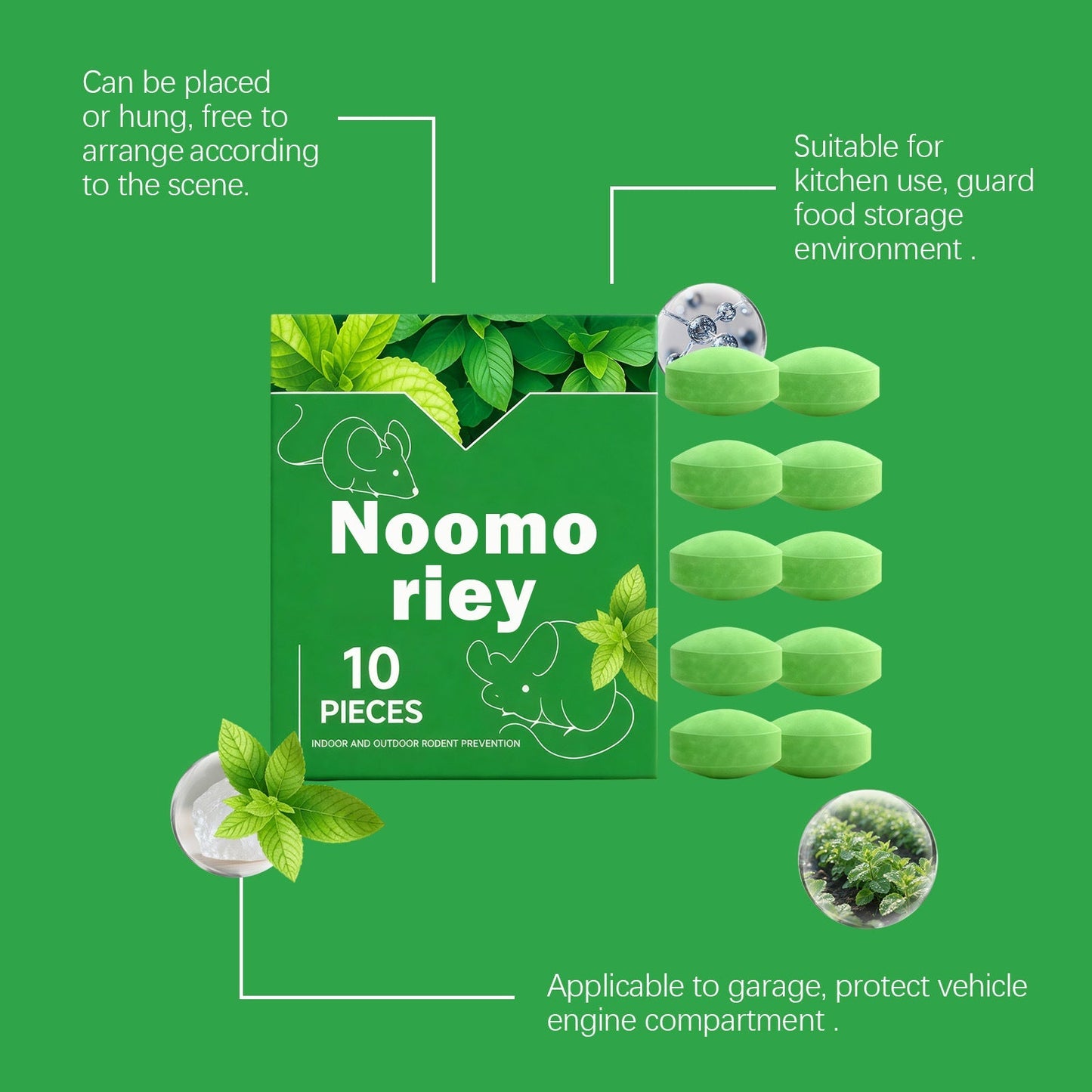 🔥HOT SALE 49% OFF🔥-10- Pack Popular Natural Rodent Repellent Balls