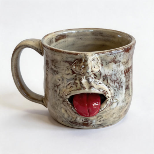 Red Tongue Grotesque Mug