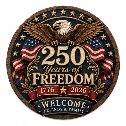 Freedom Eagle 250™ Welcome Sign Celebrating 250 Years of American Freedom (1776-2026)