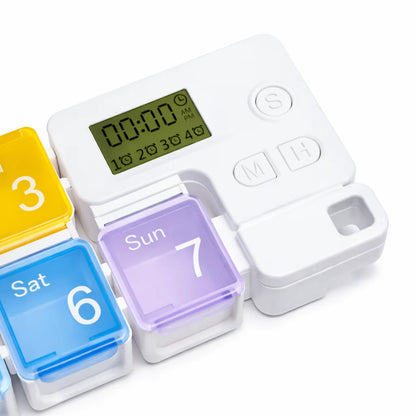 💊 Smart Weekly Pill Organizer with Alarm✨