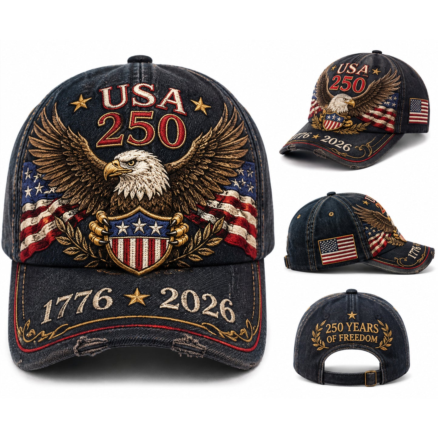 Freedom Eagle 250™ Cap  Celebrating 250 Years of American Freedom (1776–2026)
