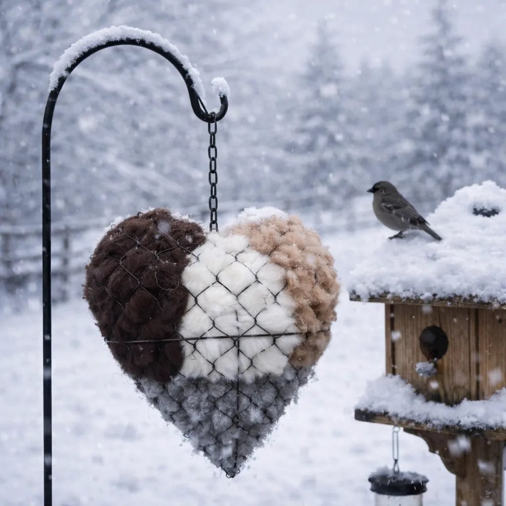 🔥LAST DAY 49% OFF - 🕊️🏡Handmade Natural Alpaca Fiber Bird Nesting Heart❤️