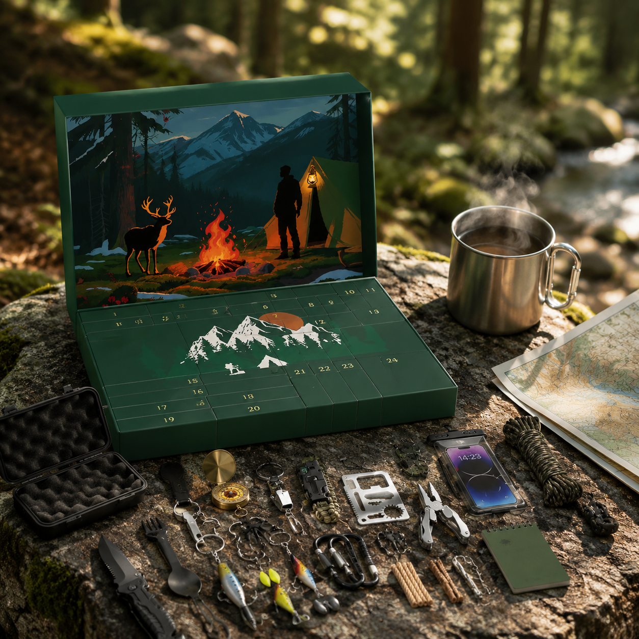 🎣 Father’s Day Special: 24-Day Survival Kit Advent Calendar – Only $59.99!