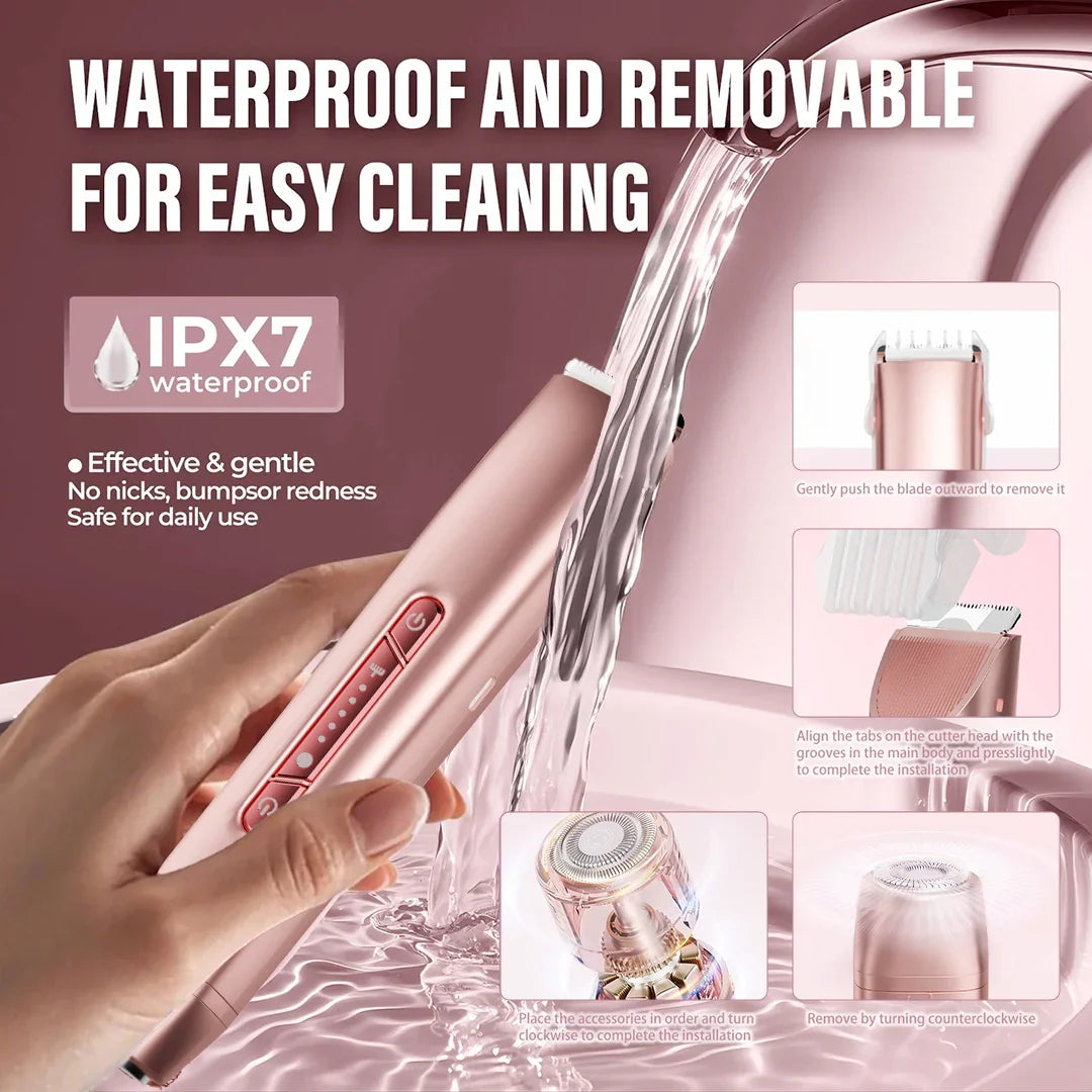 🔥Hot Sale 50% OFF🔥2-in-1 Painless Bikini Hair Trimmer