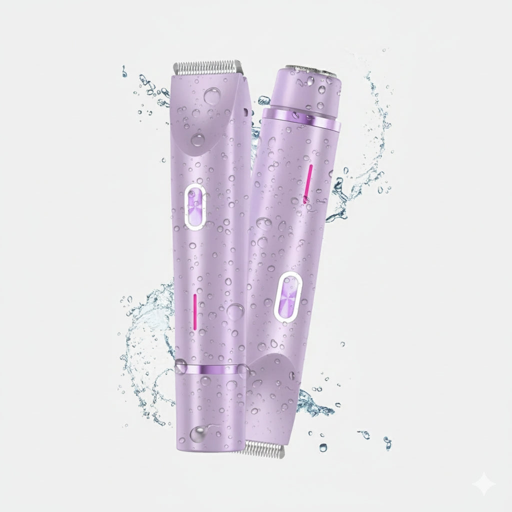 🔥Hot Sale 50% OFF🔥2-in-1 Painless Bikini Hair Trimmer