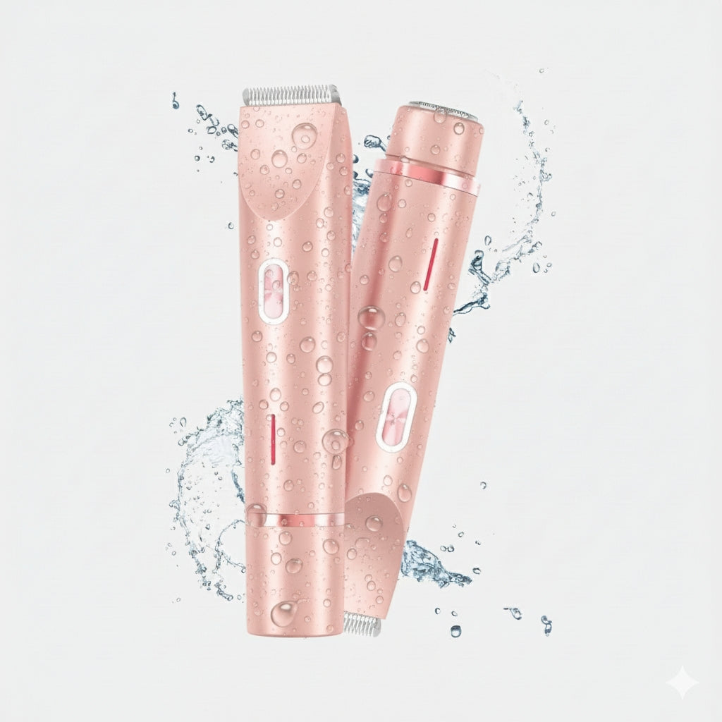🔥Hot Sale 50% OFF🔥2-in-1 Painless Bikini Hair Trimmer