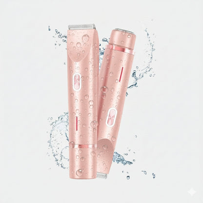 🔥Hot Sale 50% OFF🔥2-in-1 Painless Bikini Hair Trimmer