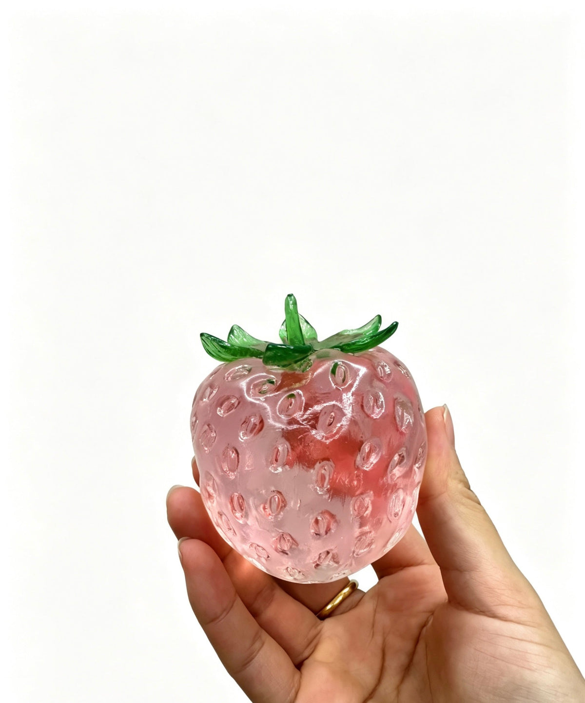 🍓Red Slushy Strawberry Squishy Fidget Toy Zero Bounce Back Anxiety Relief Toy