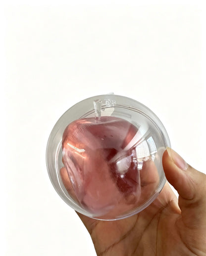 🍎Valors Apple Squishy Toy, Glass Gloss Semi-Transparent Zero bounce-back Fidget Stress Ball