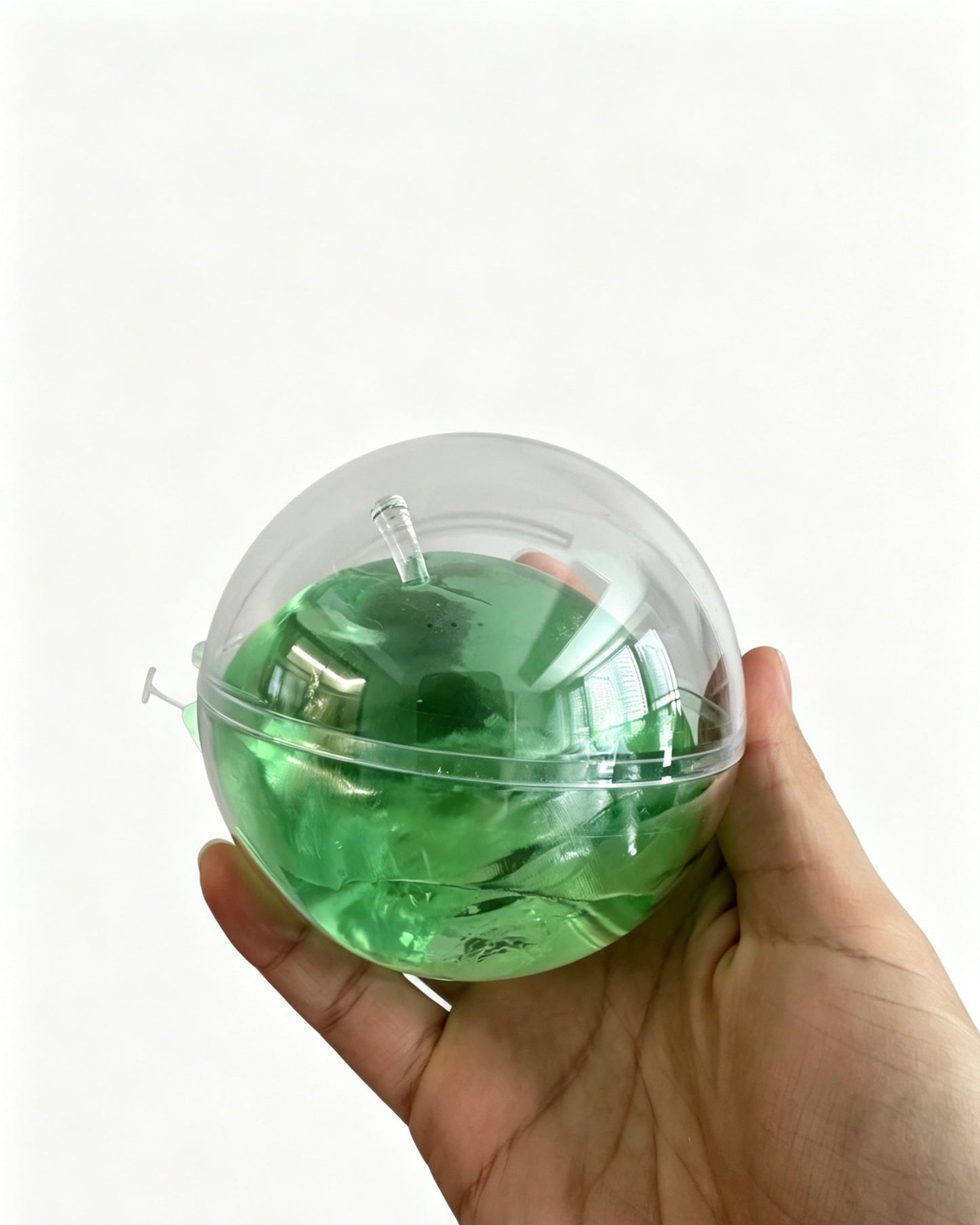 🍎Valors Apple Squishy Toy, Glass Gloss Semi-Transparent Zero bounce-back Fidget Stress Ball