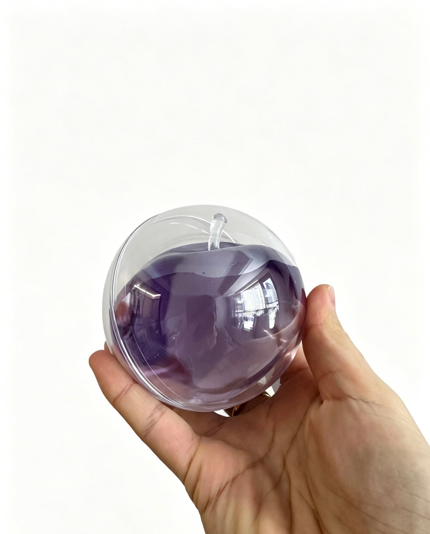 🍎Valors Apple Squishy Toy, Glass Gloss Semi-Transparent Zero bounce-back Fidget Stress Ball