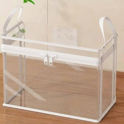 🔥Large Clear Storage Box with Hinged Lid – Heavy-Duty High Capacity Organizer🔥