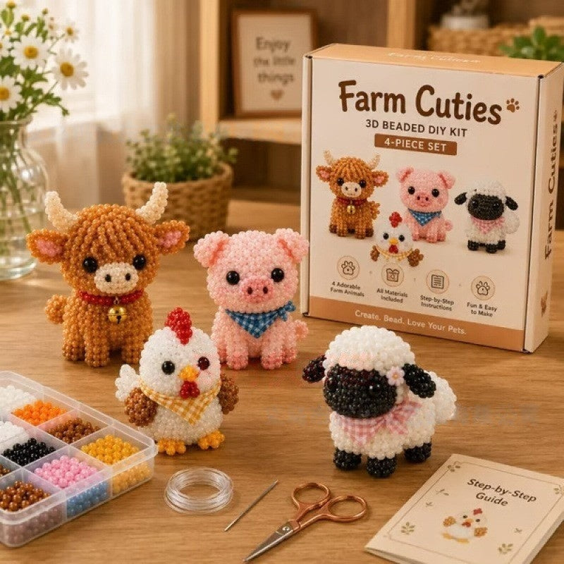 ✨ Tiny 3D Beaded Animal DIY Kit✨