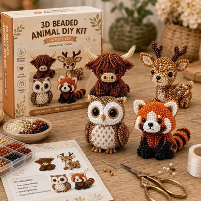 ✨ Tiny 3D Beaded Animal DIY Kit✨