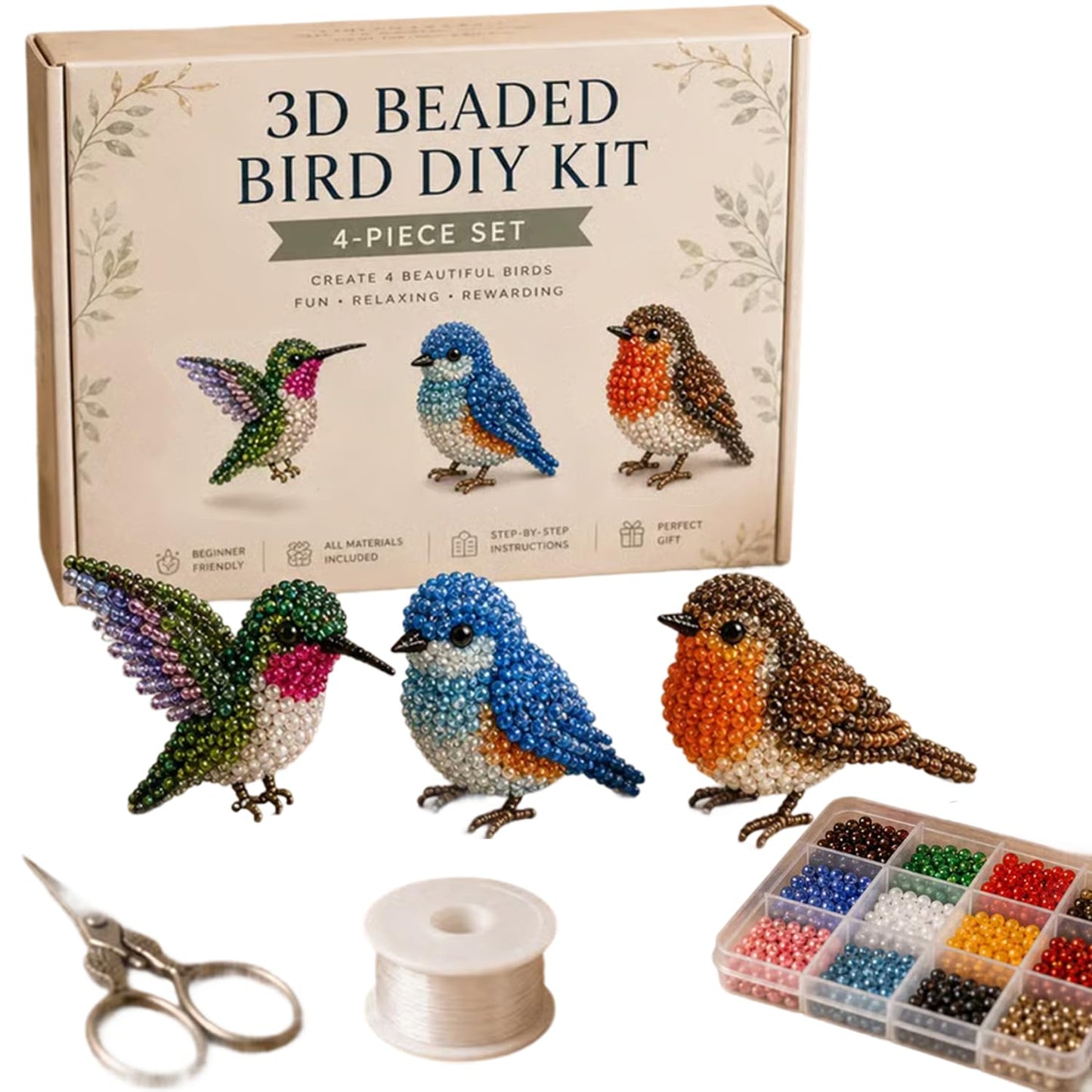✨ Tiny 3D Beaded Animal DIY Kit✨