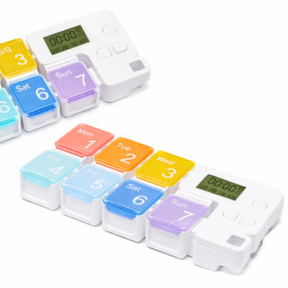 💊 Smart Weekly Pill Organizer with Alarm✨