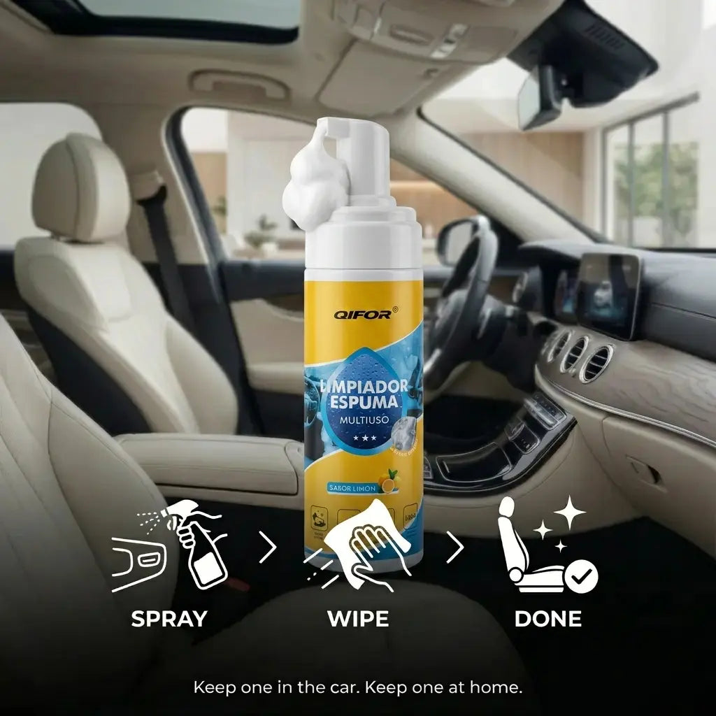 🥳2026 HOT SALE💞50K+ SOLD!🚗QIFOR 4-in-1 Multi-Enzyme Foam Spray Cleaner