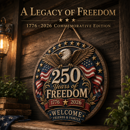 Freedom Eagle 250™ Welcome Sign Celebrating 250 Years of American Freedom (1776-2026)