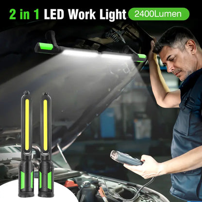 【FathersDayGift】2400LM USB Work Light Bar for Car Repair & Garage Use