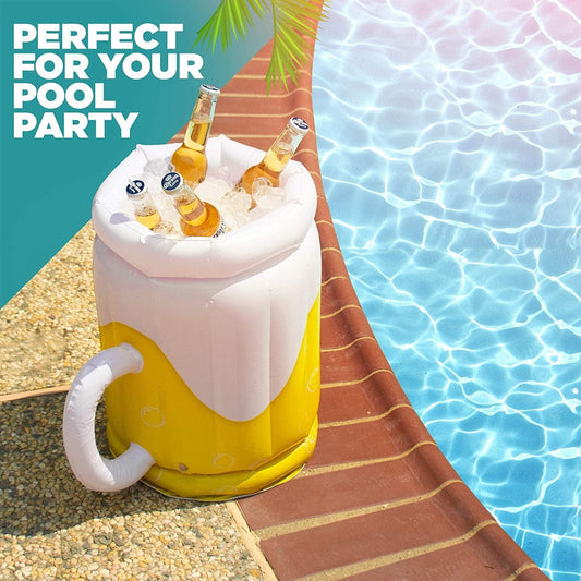 🎉 Summer Holiday Special: Inflatable Beer Mug Cooler Pool Float – Only $19.99!