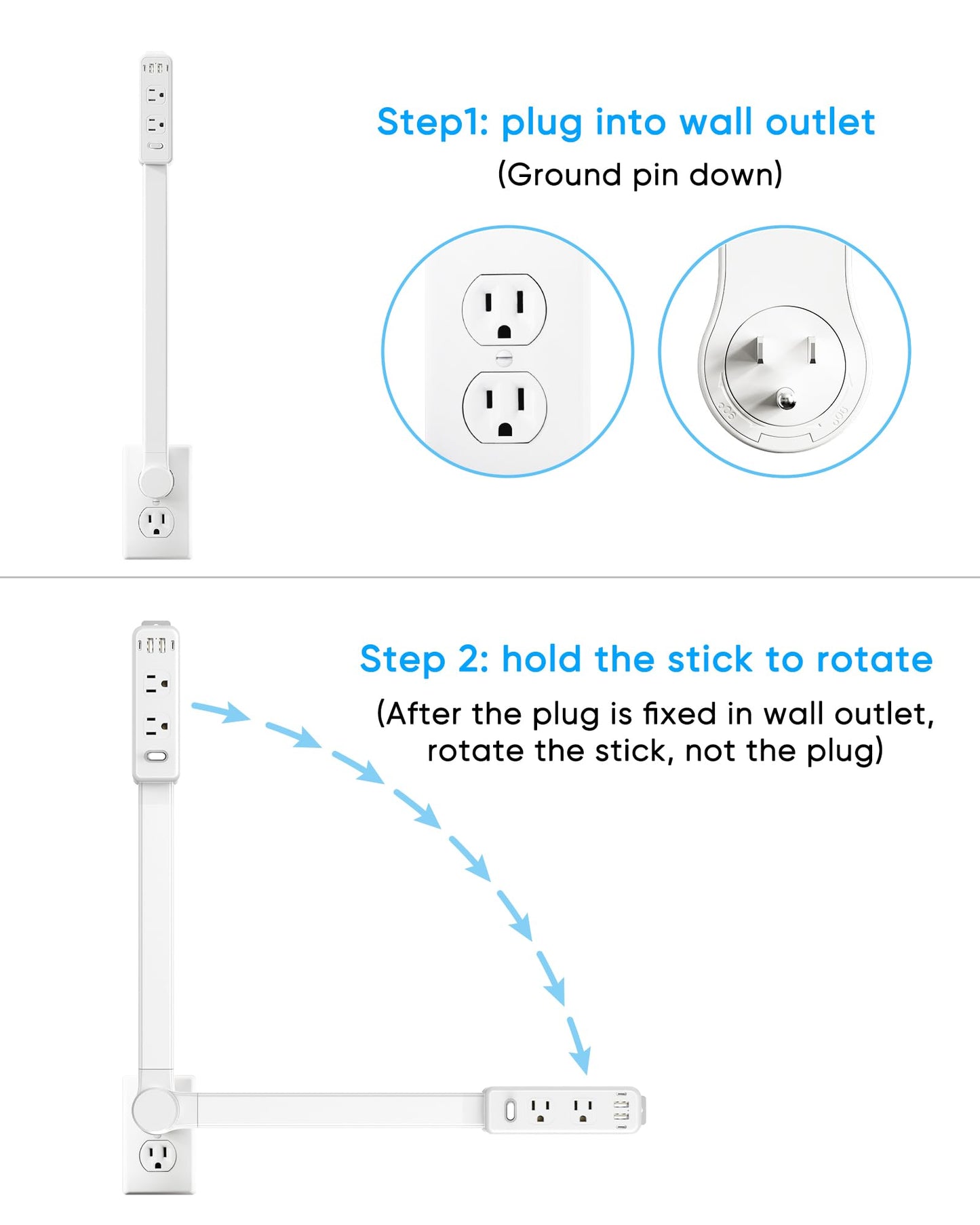 🎉 Holiday Special: 10‑in‑1 Swivel Power Strip – Only $39.99!