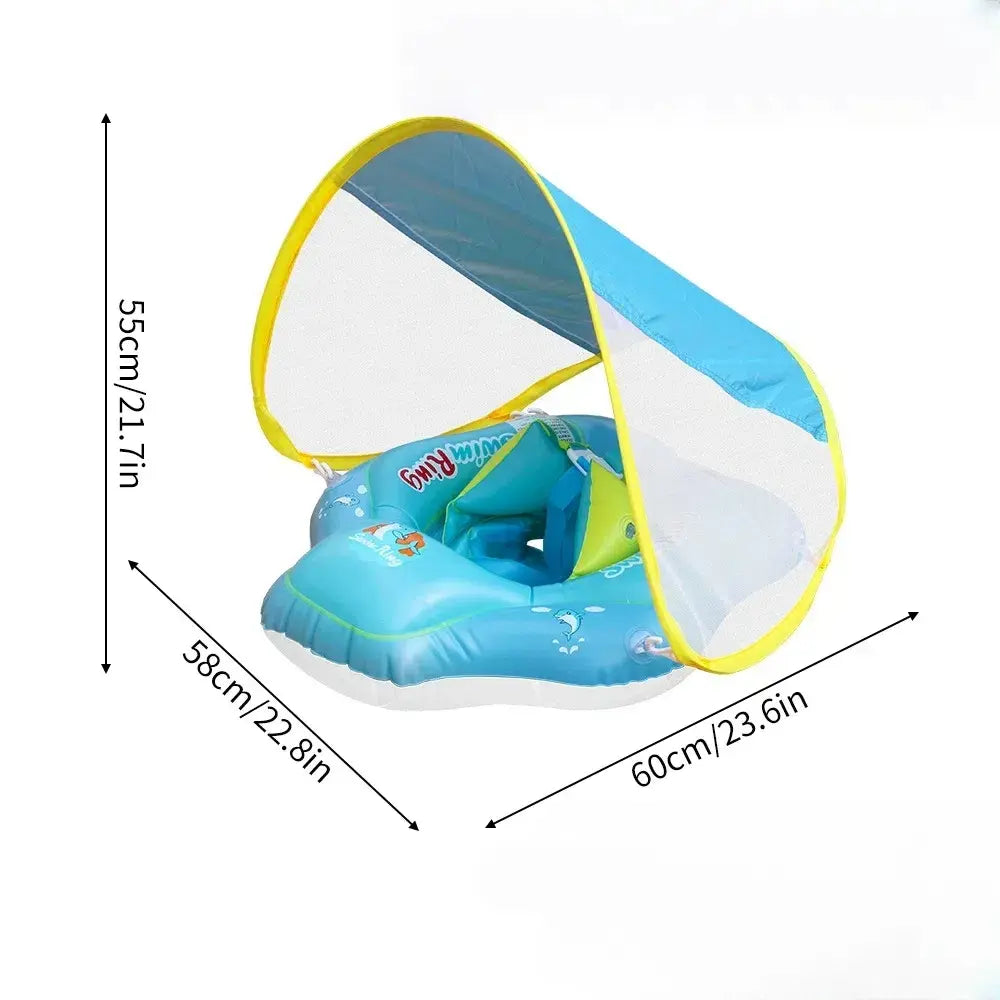 ☀️Inflatable Swim Ring with Canopy— JUST $39.99!✨