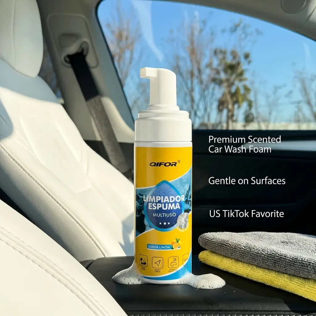 🥳2026 HOT SALE💞50K+ SOLD!🚗QIFOR 4-in-1 Multi-Enzyme Foam Spray Cleaner