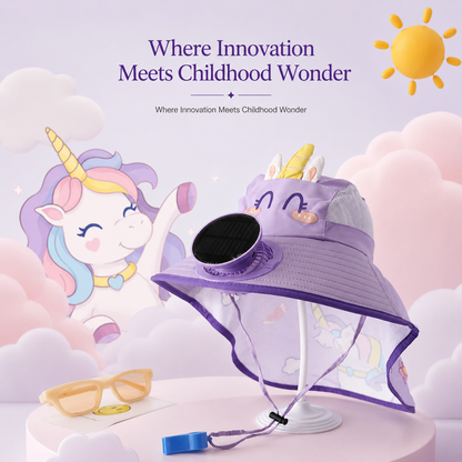 🎉 Holiday Special: Kids Solar &amp; USB Cooling Sun Hat – Only $29.99!
