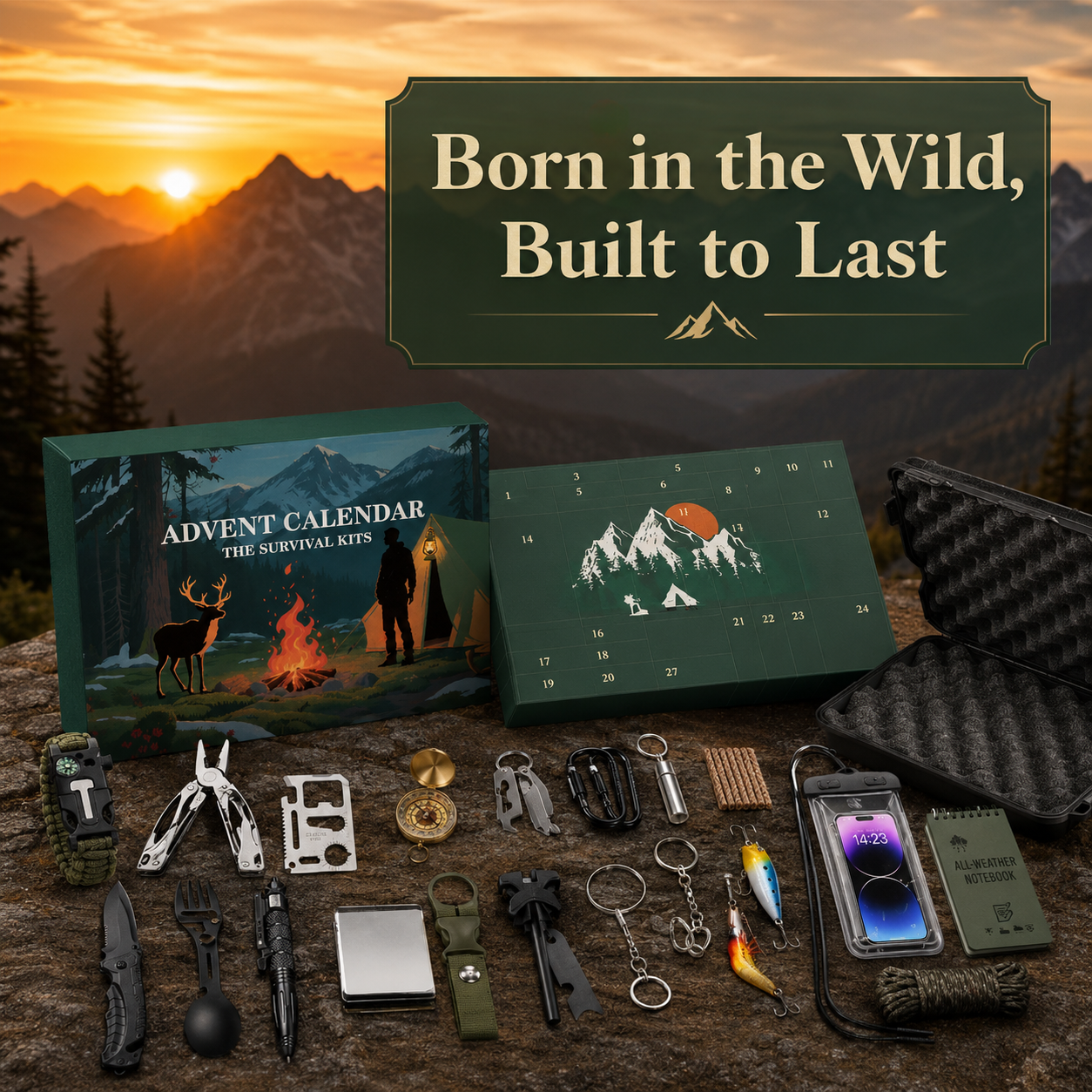 🎣 Father’s Day Special: 24-Day Survival Kit Advent Calendar – Only $59.99!
