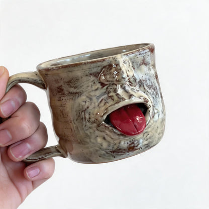 Red Tongue Grotesque Mug