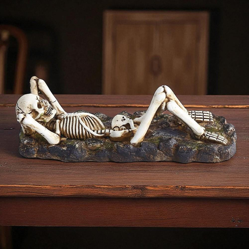 Skeleton Incense Burner: Spooky Gothic Halloween Decor